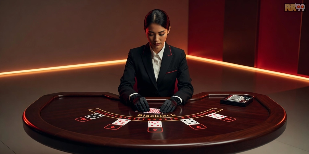 Minh họa giao diện casino live house 69vn với dealer chuyên nghiệp và bàn chơi sống động