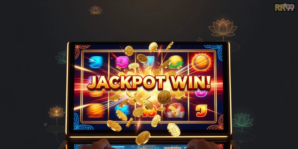 Khái niệm nổ hũ uy tín 69vn được minh họa qua giao diện game slot hiện đại và jackpot hấp dẫn